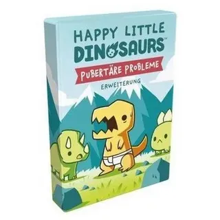 Unstable Games Spiel Happy Little Dinosaurs - Pubertäre Probleme,..., Familienspiel, Strategiespiel bunt