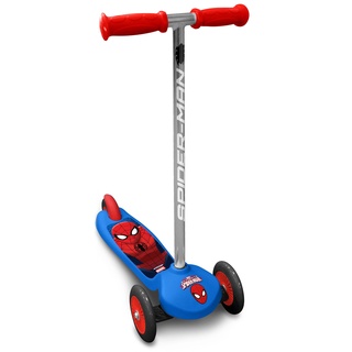 STAMP Jungen Scooter/Steering 3 Räder-Spiderman Tretroller, Blue