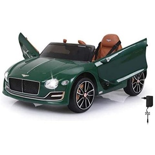 JAMARA 460333 - Ride-on Bentley EXP12 12V - 2-Gang, leistungsstarker Antriebsmotor und Akku für lange Fahrzeit, Ultra-Grip Gummiring am Rad, AUX- und USB-Anschluss, LED-Scheinwerfer, Flügeltüren, grün