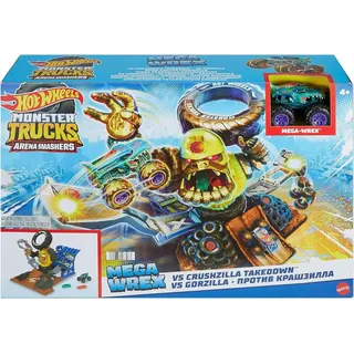 Mattel® Spielzeug-Monstertruck Mattel HPR47 - Hot Wheels - Monster Trucks - Mega-Wrex - Spielset+Fahr bunt