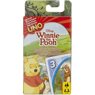 Mattel Games 54480 UNO Junior Winnie Puuh Kartenspiel für Kinder, geeignet für 2 - 4 Spieler, Spieldauer ca. 15 Minuten, ab 7 Jahren
