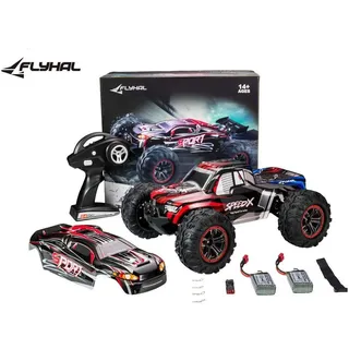 FLYHAL RC-Auto Flyhal X04 RC Stunt Auto, Hohe Geschwindigkeit 52Km/h (1:10, 12-tlg), Robuste Bauweise, 360-Grad-Stunts, Rennwagen, Sportwagen bunt