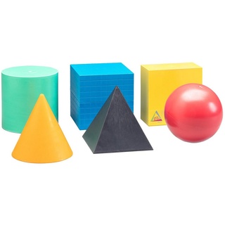 Wissner® aktiv lernen Lernspielzeug Körperformensatz in 6 Farben (6 Teile), RE-Plastic® Geokörper, RE-Plastic®