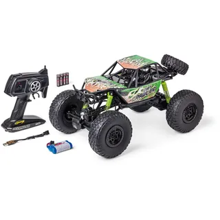 Carson 500404289 1:8 Dirt Crawler 4x4 100% RTR grün - Ferngesteuertes Auto, RC Auto, RC Fahrzeug, RC Auto 1:8, Ferngesteuertes Spielzeug, RC Crawler für Kinder