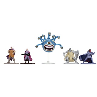 Sinoeem Jada Toys Dungeons & Dragons 4,2 cm Druckguss-Metall-Sammelfiguren, 5er-Pack Wave 1, Spielzeug für Kinder und Erwachsene