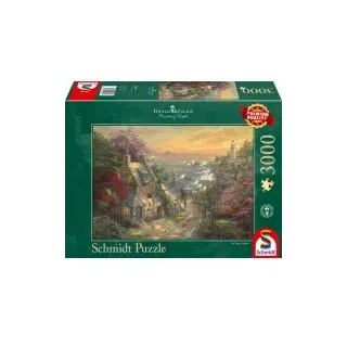 Thomas Kinkade - Dörfchen am Leuchtturm - 3000 Teile Puzzle