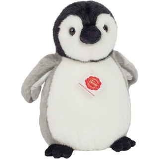 Teddy Hermann® Kuscheltier Pinguin 24 cm, zum Teil aus recyceltem Material grau|schwarz|weiß