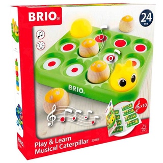 BRIO® Spielzeug-Musikinstrument Brio Kleinkindwelt Holz Musikinstrument Musikspiel Raupe 5 Teile 30189