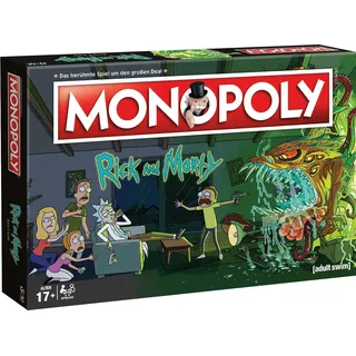 Winning Moves - Monopoly - Rick & Morty - Brettspiel für Erwachsene - Alter 17+ - Deutsch