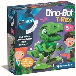 Clementoni Galileo Robotics DinoBot T-Rex - Dinosaurier Modellbausatz, Spielzeug Roboter für Kinder ab 5 Jahren, 59324