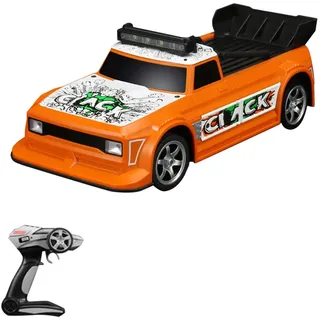 Ferngesteuertes Driftauto, 1/16 ferngesteuertes Auto, 2,4 GHz, Allradantrieb, ferngesteuertes Rennauto, Kindergeschenk fuer Kinder, Jungen, Maedche... - Orange