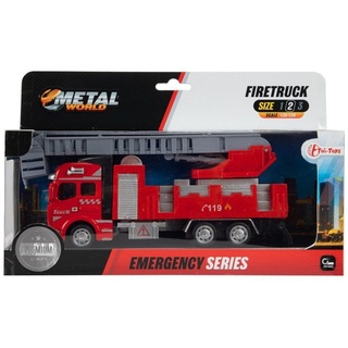 FEUERWEHRAUTO 19cm Feuerwehr Truck Auto Löschfahrzeug Spielzeug 09 (mit 2 Leitern)
