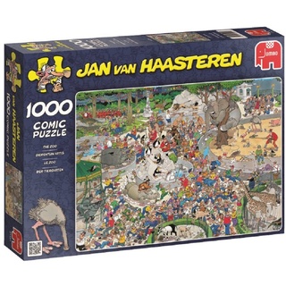 Jumbo Spiele Puzzle 01491 Jan van Haasteren Im Zoo, 1000 Puzzleteile bunt