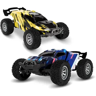 Overmax X-Quest Ferngesteuerte Autos 2 RC-Autos 2 komfortable Steuerungen Reichweite bis zu 80 M 2 Geschwindigkeitsmodi RWD-Antrieb sportliches Design