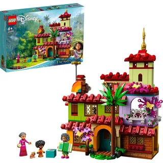 LEGO 43202 Disney Das Haus der Madrigals, Encanto, Spielzeug zum Bauen aus Encanto, Puppenhaus mit 2 Mini-Puppen, 1 Mikro-Puppe und Tieren, Geschen... - Bunt