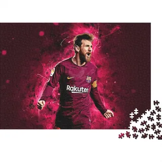 Lionel Messi Puzzle 1000 Teile,Puzzles Für Erwachsene,Unmögliches Puzzles Spielzeug, Bunte Fliesen Spiel,Paris St German PSG 1000 Puzzle Dekoration Jugendliche Geschenke Puzzle 1000pcs (75x50cm)