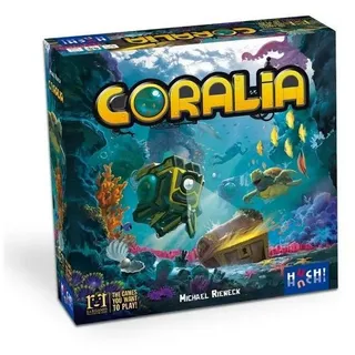 HUCH! Spiel 880475 - Coralia - Brettspiel für 2-4 Spieler, ab 10 Jahren, Familienspiel, Familienspiel bunt