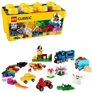 LEGO Classic 10696 Mittelgroße Bausteine-Box, Set mit Aufbewahrungsbox