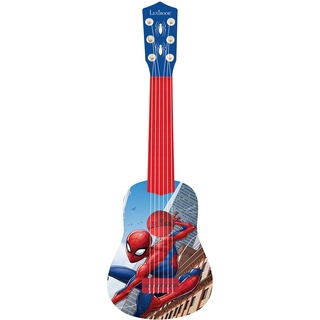 Marvel Spider-Man Peter Parker Meine erste Gitarre , 6 Nylonschnüre, 53 cm, Anleitung inklusive, blau / rot, K200SP