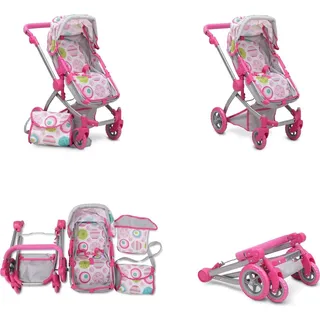 Moni Nano Puppenwagen pink Rose 9651B