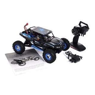 s-idee® 18112 S12428-B RC Auto Buggy Monstertruck 1:12 mit 2,4 GHz 50 km/h schnell, wendig, voll digital proportional 4x4 Allrad WL Toys ferngesteuertes Buggy Racing RC Auto