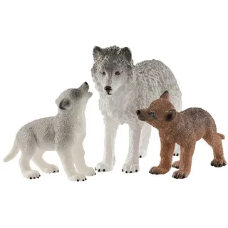 Schleich® Spielfigur Schleich Wild Life Wolfsmutter mit Welpen