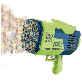 Starlyf Seifenblasenpistole Bubble Spray, Seifenblasenmaschine mit Akku, tausende von Seifenblasen in Sekunden grün