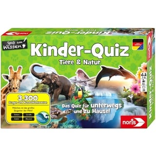 Noris Spiel, Familienspiel Quizspiel Kinderquiz Tiere & Natur 606011629