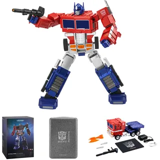 Robosen Elite-Edition Optimus Prime Transformer: Sprach- & App-gesteuert, interaktiv, von der G1-Serie inspirierter wandelbarer Roboter - EIN Traum für Sammler und Transformers-Fans jeden Alters