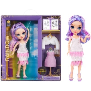 Rainbow High Fantastic Fashion Puppe - Violet Willow - Lila Modepuppe und Spielset mit 2 Outfits & Modeaccessoires - Für Sammler und Kinder von 4-12 Jahren