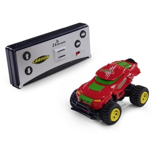 Carson 500404294 1:60 Nano Racer Dino Race 2.0 2.4GHz RTR - Ferngesteuertes Auto, RC Fahrzeug, RC Auto, Fahrzeit 20 min, Reichweite 30m, RC Auto für Kinder, RC Spielzeug für Kinder