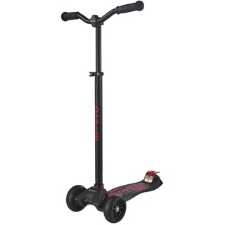 Maxi Micro DELUXE Pro Black/Red Tretroller Kinder Scooter Schwarz