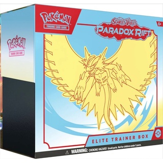 POKÉMON Sammelkarte Paradox Rift Elite Trainer Box - Roaring Moon / Iron Valiant, Englisch blau