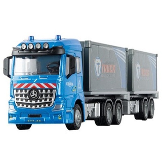 Toi-Toys Spielzeug-LKW Lastwagen LKW mit Anhänger und Rückzug
