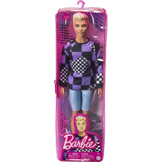 Mattel® Anziehpuppe Mattel HBV25 - Barbie Ken Fashionistas im karierten Pullover