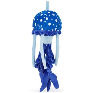 Zappi Co weich gefülltes Kuscheltier für Kinder - Qualle (Blau/Weiß) Plüschtier (18-20 cm) - Safari-Tiere Kollektion - Plüschteddy für Neugeborene