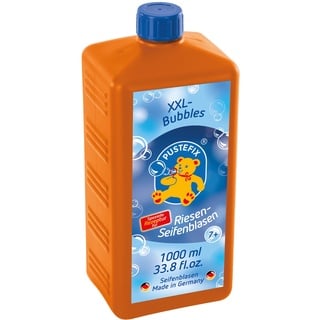 PUSTEFIX - 420869872 XXL-Bubbles Nachfüllflasche Maxi, 1000ml Seifenblasenwasser I Bubbles I Seifenblasen für Hochzeit, Kindergeburtstag, Polterabend I Riesen-Seifenblasen für Kinder & Erwachsene