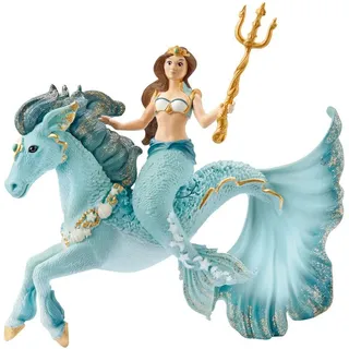 Schleich® Spielfigur Bayala Meerjungfrau-Eyela auf Unterwasserpferd