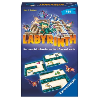 Ravensburger Mitbringspiel 20849 - Labyrinth Kartenspiel - Der Familienklassiker für 2 - 6 Spieler - Spiel für Kinder ab 7 Jahren