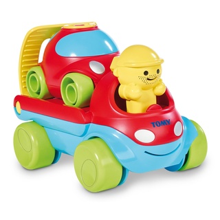 TOMY Babyspielzeug "3-in-1 Reparier-mich Auto" mehrfarbig - hochwertiges Kleinkindspielzeug - vereint Spielzeugauto & Motorikspielzeug - ab 12 Monate