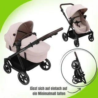 ABC Design Migno Puppenwagen, Farbe Kinderwagen: Teddy