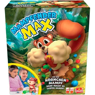 Goliath Mampfender Max, Brettspiele Für Kinder ab 4 Jahren, Gesellschaftsspiel für 2 bis 4 Spieler, Lustiges Kinderspiel, Spielen Sie Mit Der Familie Oder Mit Freunden