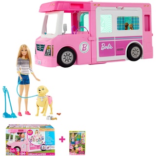 Barbie Walk and Potty Pup, DWJ68 GHL93 - 3-in-1 Super Abenteuer-Camper