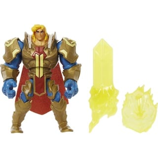 Masters of the Universe HDY37 - He-Man Action-Figur in Grayskull-Rüstung mit Power Attack Move & 2 Zubehörteilen, inspiriert von MOTU Netflix Zeichentrickserie, Sammelspielzeug für Kinder ab 4 Jahren