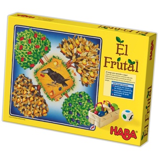 HABA Obst, ESP (3403), spannende Würfel, mit 40 Holzfrüchten und leicht verständlichen Linealen, beliebtes Brettspiel ab 3 Jahren, Einheitsgröße (HA3403)