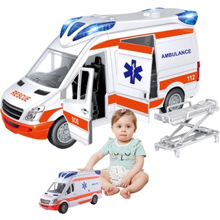 Krankenwagen Spielzeug | Rettungsfahrzeug Spielzeug | Großes Spielzeugauto | Spielzeugauto Krankenwagen | Medical Responder | Bruder Krankenwagen | Rettungswagen Spielzeug | Spielzeugauto Krankenwagen