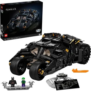 LEGO DC Batman Batmobile Tumbler, Modellauto zum Bauen, großes Set für Erwachsene mit Batman und Joker-Figuren, Sammlermodell zum Ausstellen als ... - Schwarz/Gold