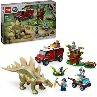 Lego Jurassic World Dinosaurier-Missionen: Entdeckung des Stegosaurus, Abenteuer-Spielset für Jungen und Mädchen ab 6 Jahren, Geschenk für Fans von Ben und Sammy 76965