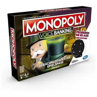 Hasbro Spiel, Familienspiel HASD1012 - Monopoly: Voice Banking - Brettspiel, für 2-4..., Strategiespiel bunt
