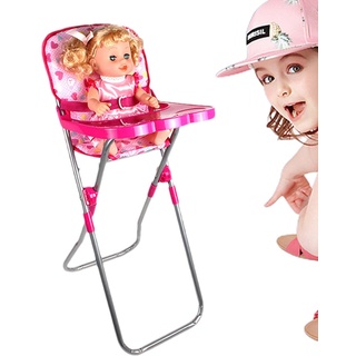 Puppenwagen-Set - Rosa Kinderwagenspielzeug mit Korb | Kinderwagen für Puppen, Spielzeug-Kinderwagen, die die Fantasie und Kreativität Ihres Kindes anregen Shenrongtong